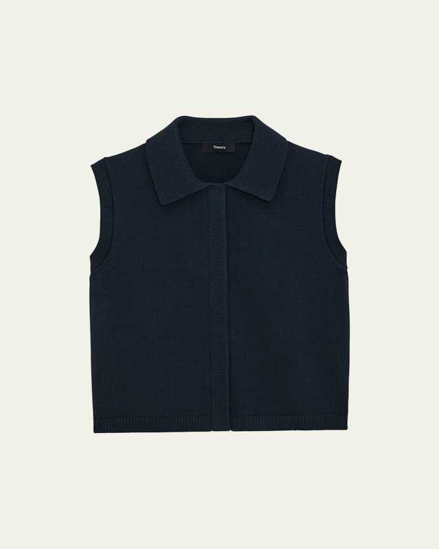 Cotton Zip-Up Vest
